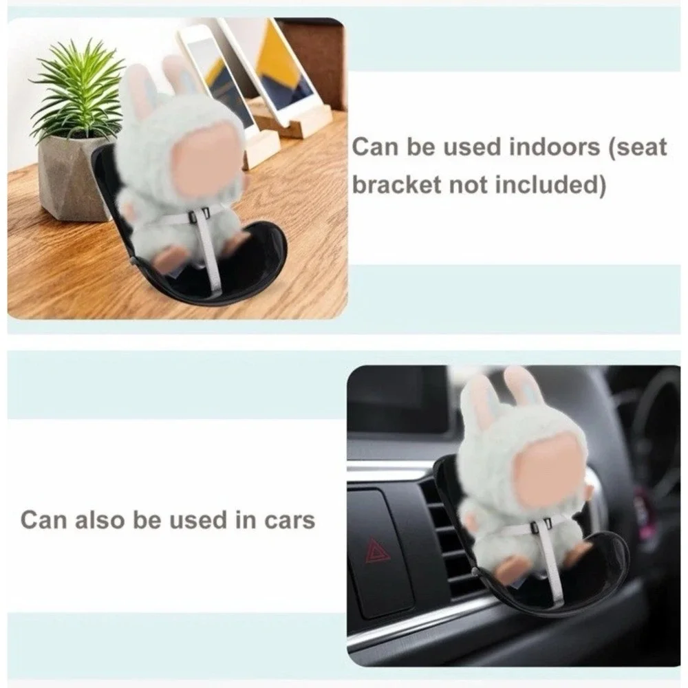 Car Fashion‎ Ornament Accessory Air Vent Purple Mini Safety Seat for Plush Dolls